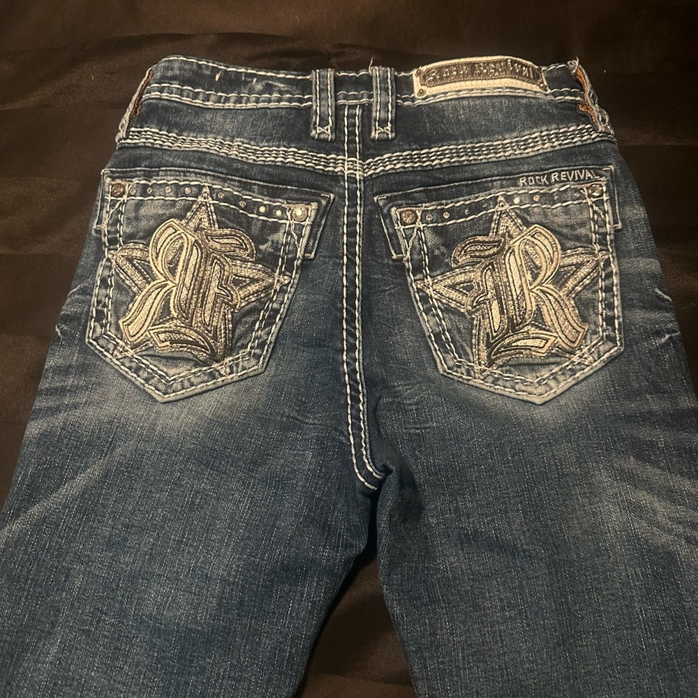Rock Revival Blue Jeans